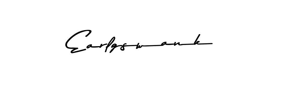 Earlgswank stylish signature style. Best Handwritten Sign (Asem Kandis PERSONAL USE) for my name. Handwritten Signature Collection Ideas for my name Earlgswank. Earlgswank signature style 9 images and pictures png