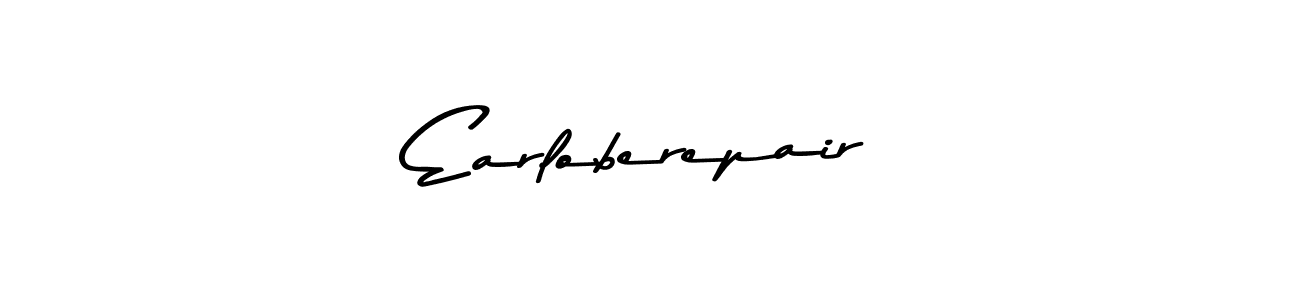 How to make Earloberepair name signature. Use Asem Kandis PERSONAL USE style for creating short signs online. This is the latest handwritten sign. Earloberepair signature style 9 images and pictures png