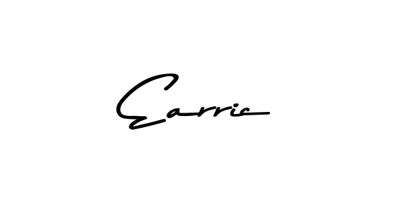 How to make Earric name signature. Use Asem Kandis PERSONAL USE style for creating short signs online. This is the latest handwritten sign. Earric signature style 9 images and pictures png