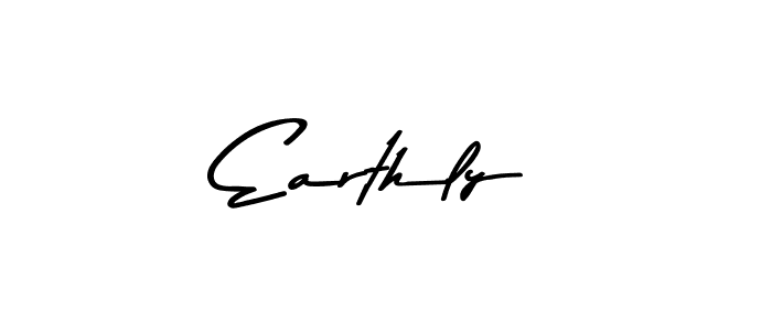 Asem Kandis PERSONAL USE is a professional signature style that is perfect for those who want to add a touch of class to their signature. It is also a great choice for those who want to make their signature more unique. Get Earthly name to fancy signature for free. Earthly signature style 9 images and pictures png