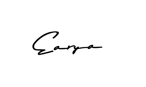 Also You can easily find your signature by using the search form. We will create Earya name handwritten signature images for you free of cost using Asem Kandis PERSONAL USE sign style. Earya signature style 9 images and pictures png