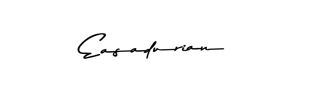 Design your own signature with our free online signature maker. With this signature software, you can create a handwritten (Asem Kandis PERSONAL USE) signature for name Easadurian. Easadurian signature style 9 images and pictures png
