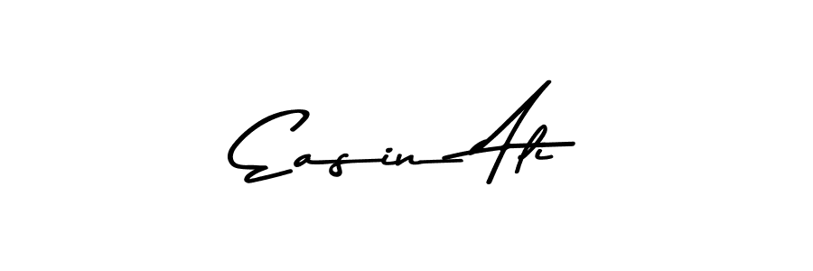 Make a beautiful signature design for name Easin Ali. With this signature (Asem Kandis PERSONAL USE) style, you can create a handwritten signature for free. Easin Ali signature style 9 images and pictures png