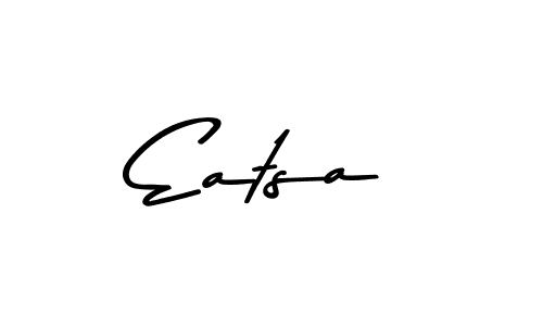 Design your own signature with our free online signature maker. With this signature software, you can create a handwritten (Asem Kandis PERSONAL USE) signature for name Eatsa. Eatsa signature style 9 images and pictures png