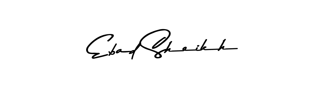 Also You can easily find your signature by using the search form. We will create Ebad Sheikh name handwritten signature images for you free of cost using Asem Kandis PERSONAL USE sign style. Ebad Sheikh signature style 9 images and pictures png