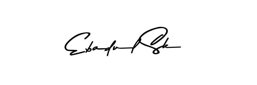 The best way (Asem Kandis PERSONAL USE) to make a short signature is to pick only two or three words in your name. The name Ebadul Sk include a total of six letters. For converting this name. Ebadul Sk signature style 9 images and pictures png