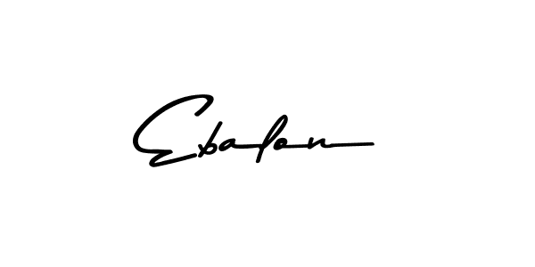 Create a beautiful signature design for name Ebalon. With this signature (Asem Kandis PERSONAL USE) fonts, you can make a handwritten signature for free. Ebalon signature style 9 images and pictures png