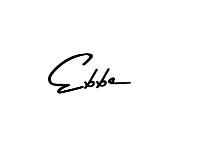 Ebbe stylish signature style. Best Handwritten Sign (Asem Kandis PERSONAL USE) for my name. Handwritten Signature Collection Ideas for my name Ebbe. Ebbe signature style 9 images and pictures png