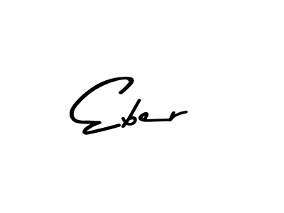 Create a beautiful signature design for name Eber. With this signature (Asem Kandis PERSONAL USE) fonts, you can make a handwritten signature for free. Eber signature style 9 images and pictures png