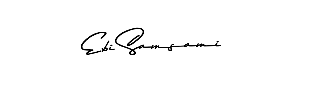 How to make Ebi Samsami signature? Asem Kandis PERSONAL USE is a professional autograph style. Create handwritten signature for Ebi Samsami name. Ebi Samsami signature style 9 images and pictures png