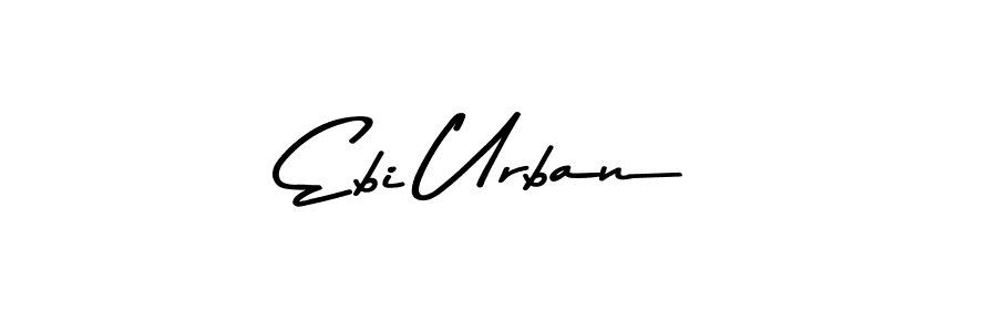 The best way (Asem Kandis PERSONAL USE) to make a short signature is to pick only two or three words in your name. The name Ebi Urban include a total of six letters. For converting this name. Ebi Urban signature style 9 images and pictures png