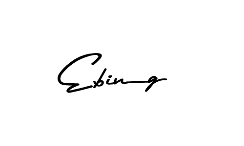 The best way (Asem Kandis PERSONAL USE) to make a short signature is to pick only two or three words in your name. The name Ebing include a total of six letters. For converting this name. Ebing signature style 9 images and pictures png