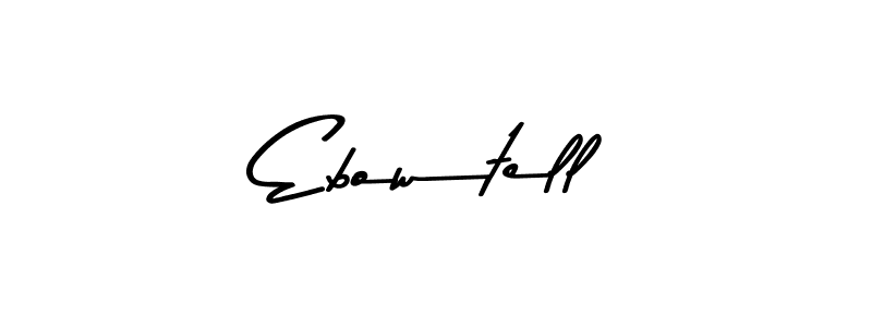 Use a signature maker to create a handwritten signature online. With this signature software, you can design (Asem Kandis PERSONAL USE) your own signature for name Ebowtell. Ebowtell signature style 9 images and pictures png