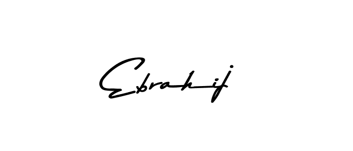 You should practise on your own different ways (Asem Kandis PERSONAL USE) to write your name (Ebrahij) in signature. don't let someone else do it for you. Ebrahij signature style 9 images and pictures png