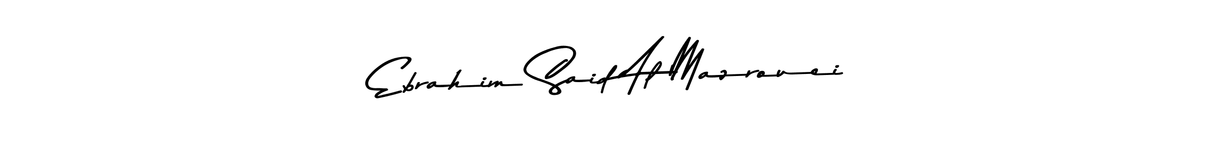 Use a signature maker to create a handwritten signature online. With this signature software, you can design (Asem Kandis PERSONAL USE) your own signature for name Ebrahim Said Al Mazrouei. Ebrahim Said Al Mazrouei signature style 9 images and pictures png