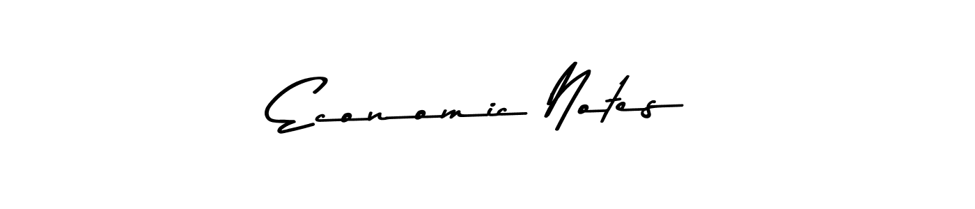 Also we have Economic Notes name is the best signature style. Create professional handwritten signature collection using Asem Kandis PERSONAL USE autograph style. Economic Notes signature style 9 images and pictures png
