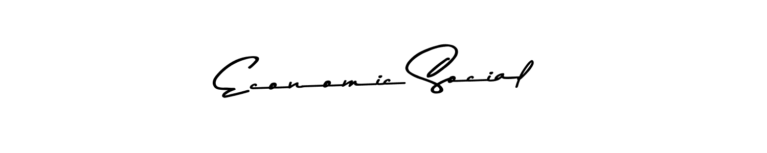 This is the best signature style for the Economic Social name. Also you like these signature font (Asem Kandis PERSONAL USE). Mix name signature. Economic Social signature style 9 images and pictures png