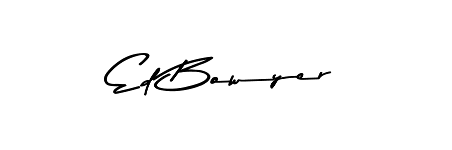 How to make Ed Bowyer name signature. Use Asem Kandis PERSONAL USE style for creating short signs online. This is the latest handwritten sign. Ed Bowyer signature style 9 images and pictures png