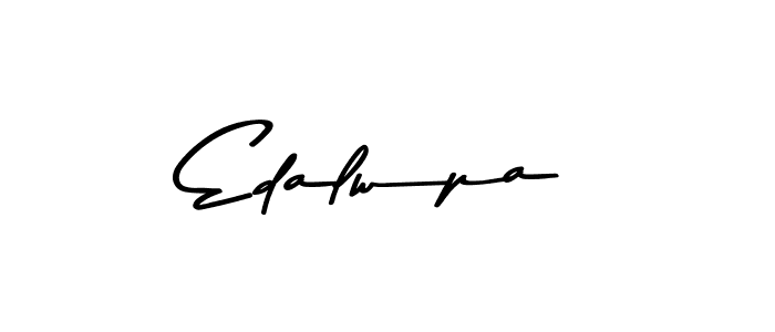 How to make Edalwpa name signature. Use Asem Kandis PERSONAL USE style for creating short signs online. This is the latest handwritten sign. Edalwpa signature style 9 images and pictures png