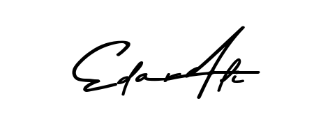 Looking for an artistic signature for Edar Ali? The Asem Kandis PERSONAL USE calligraphy style gives a sophisticated flow suitable for business cards and emails. Edar Ali signature style 9 images and pictures png