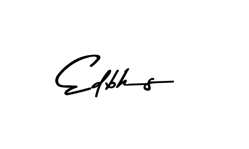 Create a beautiful signature design for name Edbhs. With this signature (Asem Kandis PERSONAL USE) fonts, you can make a handwritten signature for free. Edbhs signature style 9 images and pictures png