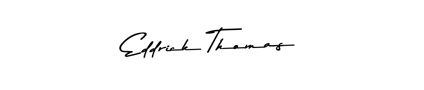 This is the best signature style for the Eddrick Thomas name. Also you like these signature font (Asem Kandis PERSONAL USE). Mix name signature. Eddrick Thomas signature style 9 images and pictures png