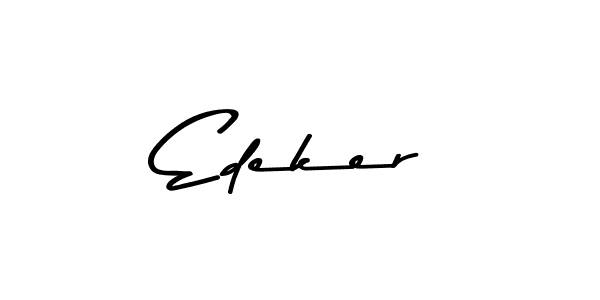 This is the best signature style for the Edeker name. Also you like these signature font (Asem Kandis PERSONAL USE). Mix name signature. Edeker signature style 9 images and pictures png