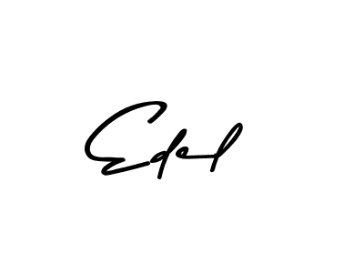 Use a signature maker to create a handwritten signature online. With this signature software, you can design (Asem Kandis PERSONAL USE) your own signature for name Edel. Edel signature style 9 images and pictures png