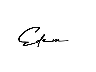 You should practise on your own different ways (Asem Kandis PERSONAL USE) to write your name (Edem) in signature. don't let someone else do it for you. Edem signature style 9 images and pictures png