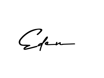 How to make Eden name signature. Use Asem Kandis PERSONAL USE style for creating short signs online. This is the latest handwritten sign. Eden signature style 9 images and pictures png