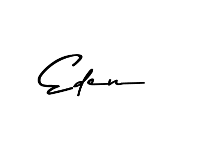 How to make Eden name signature. Use Asem Kandis PERSONAL USE style for creating short signs online. This is the latest handwritten sign. Eden signature style 9 images and pictures png