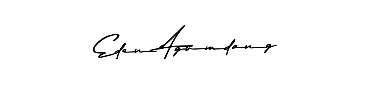 Design your own signature with our free online signature maker. With this signature software, you can create a handwritten (Asem Kandis PERSONAL USE) signature for name Eden Agumdang. Eden Agumdang signature style 9 images and pictures png