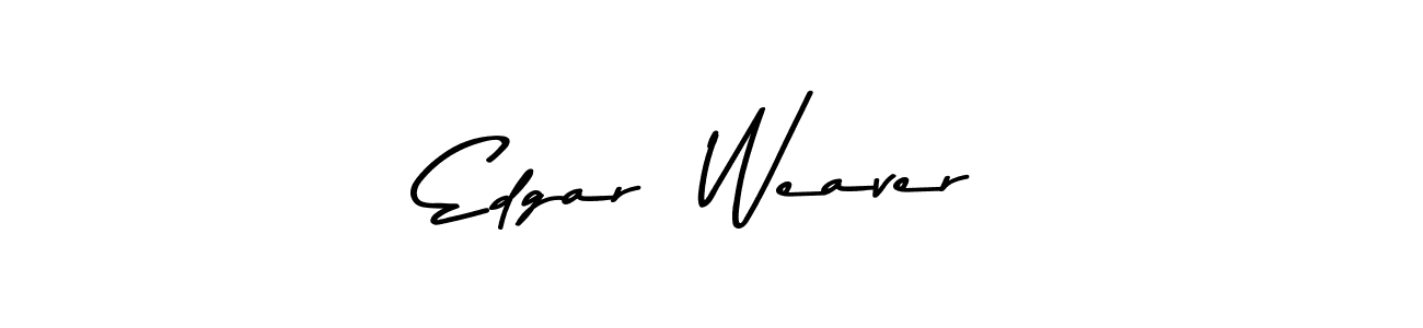 How to make Edgar  Weaver name signature. Use Asem Kandis PERSONAL USE style for creating short signs online. This is the latest handwritten sign. Edgar  Weaver signature style 9 images and pictures png