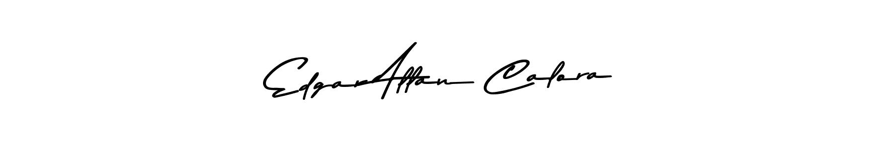 The best way (Asem Kandis PERSONAL USE) to make a short signature is to pick only two or three words in your name. The name Edgar Allan Calora include a total of six letters. For converting this name. Edgar Allan Calora signature style 9 images and pictures png