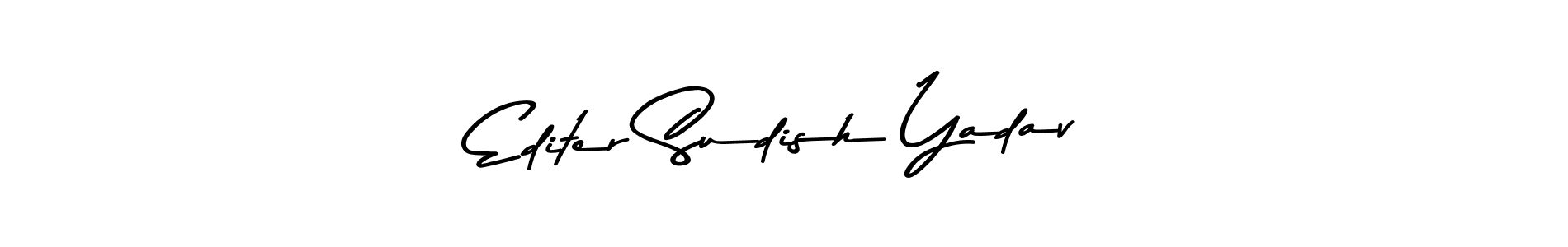 You can use this online signature creator to create a handwritten signature for the name Editer Sudish Yadav. This is the best online autograph maker. Editer Sudish Yadav signature style 9 images and pictures png