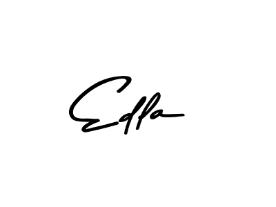 Design your own signature with our free online signature maker. With this signature software, you can create a handwritten (Asem Kandis PERSONAL USE) signature for name Edla. Edla signature style 9 images and pictures png