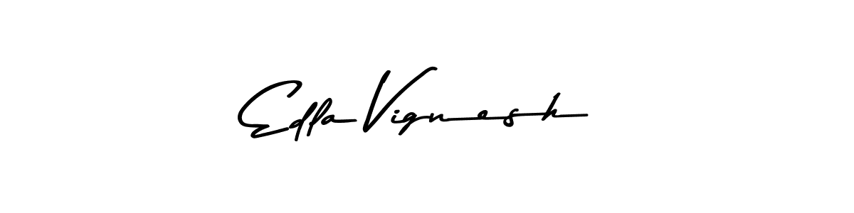 Also You can easily find your signature by using the search form. We will create Edla Vignesh name handwritten signature images for you free of cost using Asem Kandis PERSONAL USE sign style. Edla Vignesh signature style 9 images and pictures png