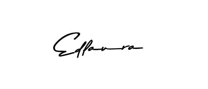 How to make Edlaura name signature. Use Asem Kandis PERSONAL USE style for creating short signs online. This is the latest handwritten sign. Edlaura signature style 9 images and pictures png