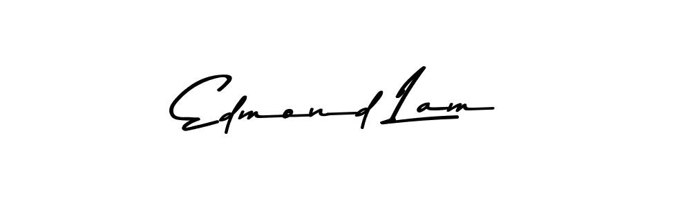 How to make Edmond Lam name signature. Use Asem Kandis PERSONAL USE style for creating short signs online. This is the latest handwritten sign. Edmond Lam signature style 9 images and pictures png