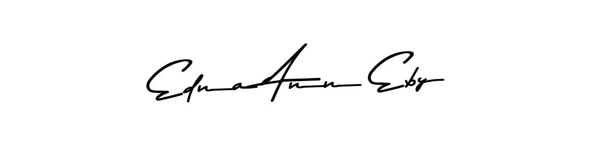 Use a signature maker to create a handwritten signature online. With this signature software, you can design (Asem Kandis PERSONAL USE) your own signature for name Edna Ann Eby. Edna Ann Eby signature style 9 images and pictures png