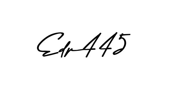 How to make Edp445 name signature. Use Asem Kandis PERSONAL USE style for creating short signs online. This is the latest handwritten sign. Edp445 signature style 9 images and pictures png