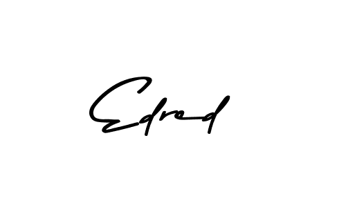 Make a beautiful signature design for name Edred. With this signature (Asem Kandis PERSONAL USE) style, you can create a handwritten signature for free. Edred signature style 9 images and pictures png