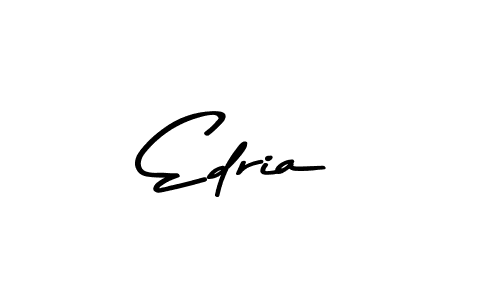 How to make Edria name signature. Use Asem Kandis PERSONAL USE style for creating short signs online. This is the latest handwritten sign. Edria signature style 9 images and pictures png