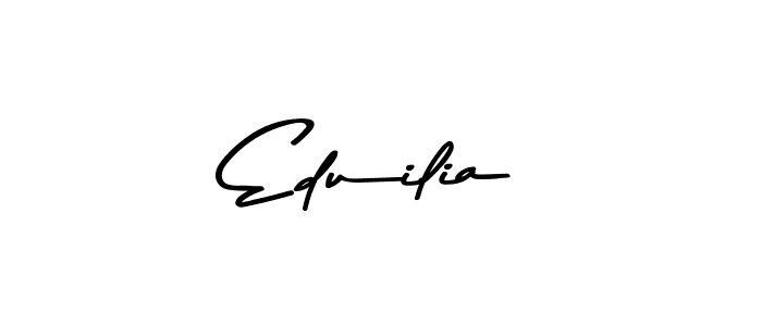 How to make Eduilia name signature. Use Asem Kandis PERSONAL USE style for creating short signs online. This is the latest handwritten sign. Eduilia signature style 9 images and pictures png