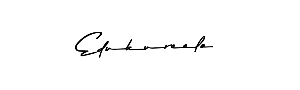 Use a signature maker to create a handwritten signature online. With this signature software, you can design (Asem Kandis PERSONAL USE) your own signature for name Edukureelo. Edukureelo signature style 9 images and pictures png