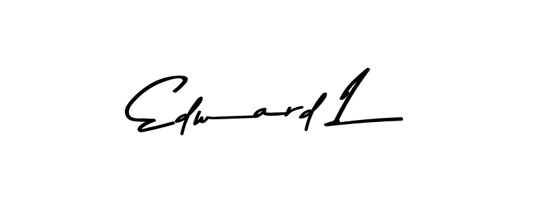 The best way (Asem Kandis PERSONAL USE) to make a short signature is to pick only two or three words in your name. The name Edward L include a total of six letters. For converting this name. Edward L signature style 9 images and pictures png