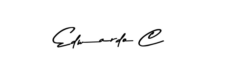 Edwardo C stylish signature style. Best Handwritten Sign (Asem Kandis PERSONAL USE) for my name. Handwritten Signature Collection Ideas for my name Edwardo C. Edwardo C signature style 9 images and pictures png