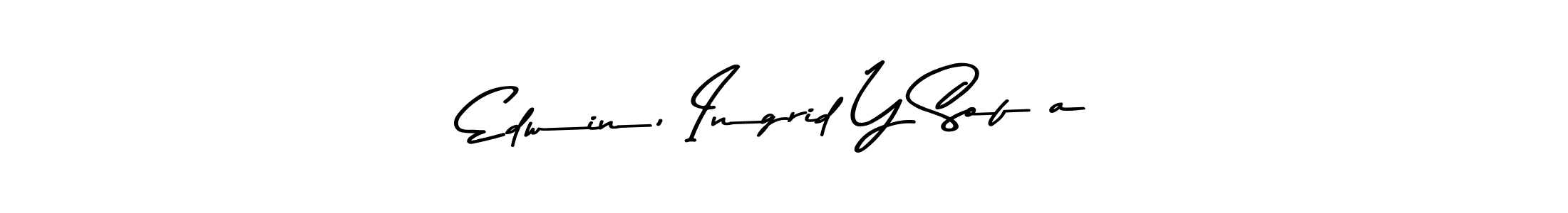 Here are the top 10 professional signature styles for the name Edwin, Ingrid Y Sofía. These are the best autograph styles you can use for your name. Edwin, Ingrid Y Sofía signature style 9 images and pictures png