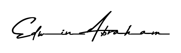 A dynamic signature style for Edwin Abraham using Asem Kandis PERSONAL USE script. Designed to look authentic, handwritten, and professional. Edwin Abraham signature style 9 images and pictures png