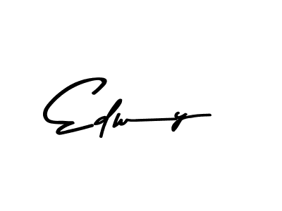 Use a signature maker to create a handwritten signature online. With this signature software, you can design (Asem Kandis PERSONAL USE) your own signature for name Edwy. Edwy signature style 9 images and pictures png